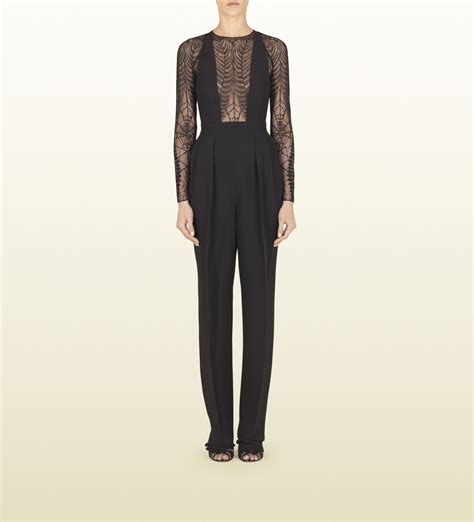 gucci laces white|gucci lace jumpsuit.